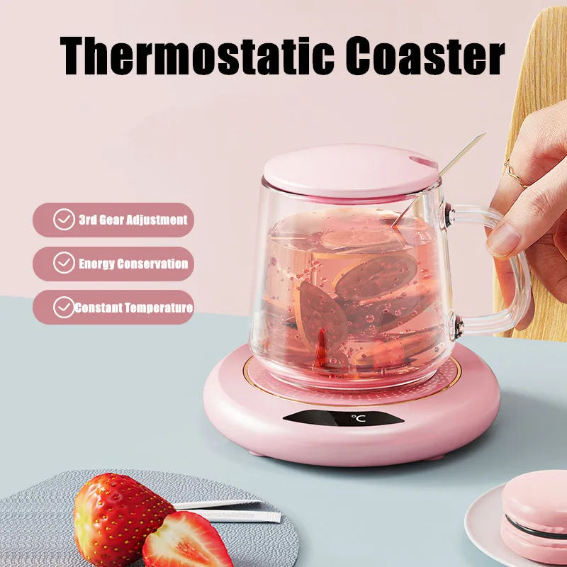 USB Cup Warmer – Keep Your Chai & Coffee Hot (3 Temperature Modes)