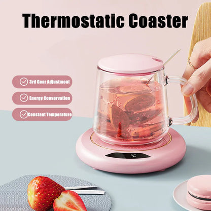 USB Cup Warmer – Keep Your Chai & Coffee Hot (3 Temperature Modes)