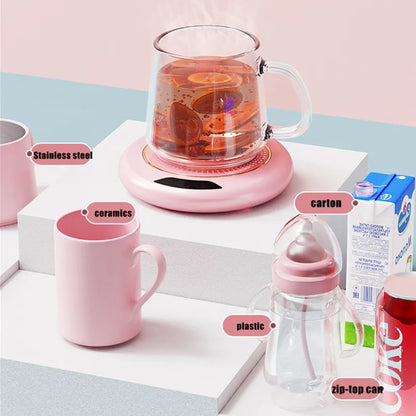 USB Cup Warmer – Keep Your Chai & Coffee Hot (3 Temperature Modes)