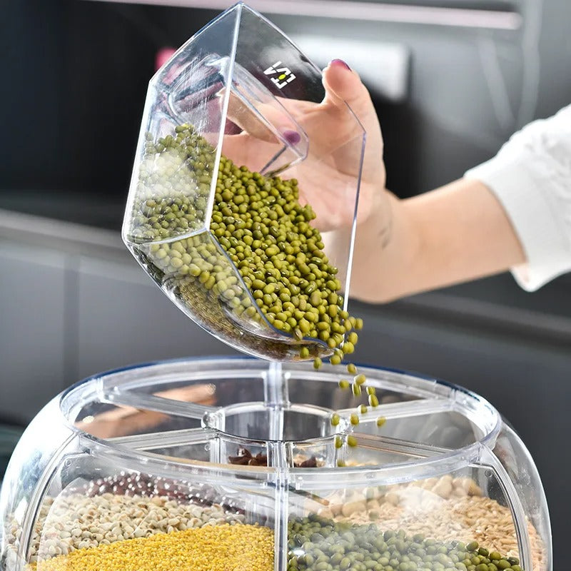 360° Rotating Rice & Lentil Dispenser
