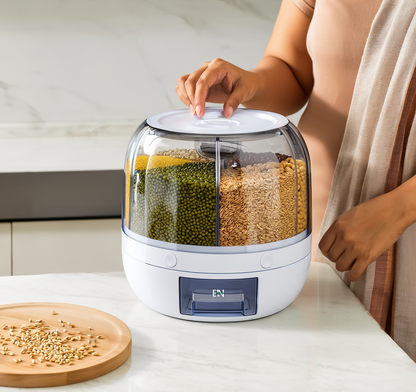 360° Rotating Rice & Lentil Dispenser