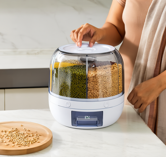 360° Rotating Rice & Lentil Dispenser